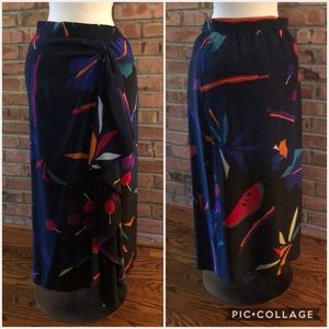 Circa 1989 Escada, gorgeous and rare silk wrap skirt.